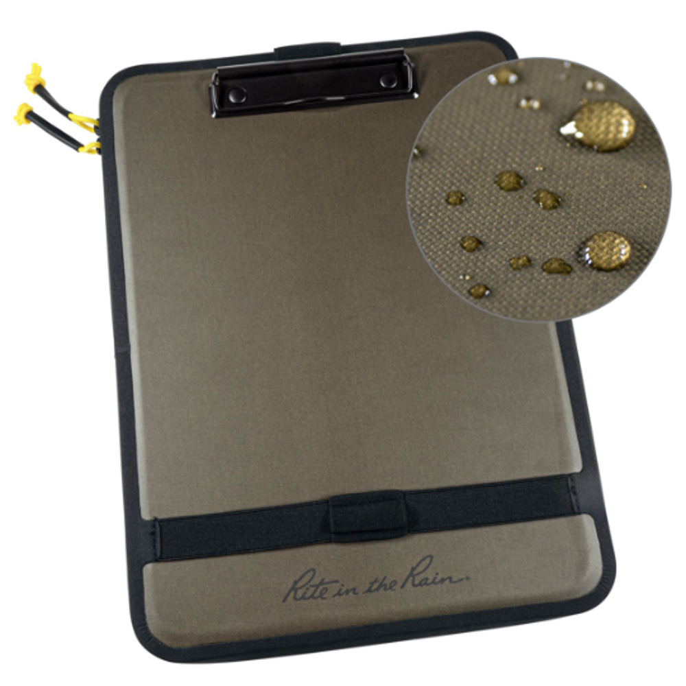 Rite in the Rain 298 Monsoon Command Desk/Clipboard, Olive/Black